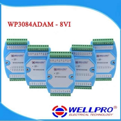 Musktool- WP3084ADAM 8VI 0-10V Analog Input Voltage Acquisition Module RS485 MODBUS RTU Communication WELLPRO