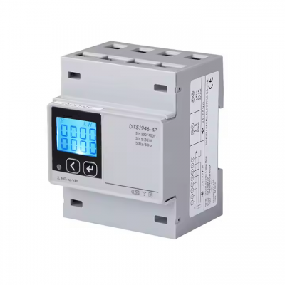 Musktool-DTS1946-4P Elecnova 3 Phase 4 Wire LCD Energy Meter CT Connection 3 Phase AC Energy Meter Din Rail Power Consumption Monitoring Meter