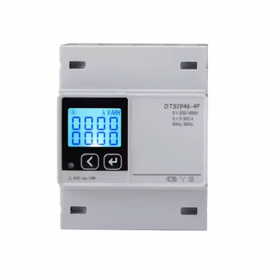 Musktool-DTS1946-4P Elecnova 3 Phase 4 Wire LCD Energy Meter CT Connection 3 Phase AC Energy Meter Din Rail Power Consumption Monitoring Meter