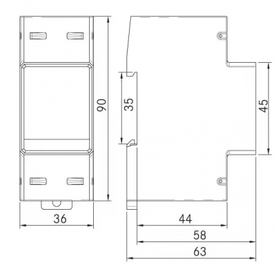 Musktool-DDS1946-2P Bidirectional Smart Energy Meter with Rail Directional Small Electrical Direct Kwh Bidirectional Smart Energy Meter