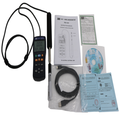 Musktool-TES-1341N Hot-wire Anemometer TES1341N (USB Interface to Connect PC)