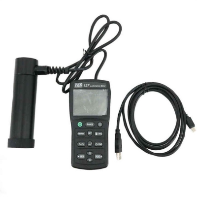Musktool-Luminance Meter TES-137 Dual Display 4-digit LCD Lux Meter TES137 Light Meter Lightness Tester Screen Brightness Meter