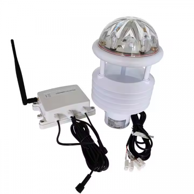 Musktool-Cheap Integrated Smart Sensor Ultrasonic Hidden Probe Wind Speed/Direction IR rainfall Weather Station with Lorawan Collector