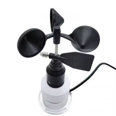 Musktool CE Small Wind Speed and Direction Anemometer Air Temperature Humidity Pressure Weather Station With 5 Outdoor Weather Sensors