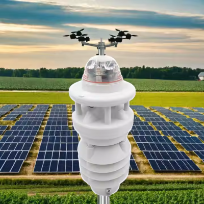 Musktool-CE SDI12 Mini 10 in 1 Easy Install Agricultural LORA LORAWAN GPRS 4G WIFI Highway Weather Station