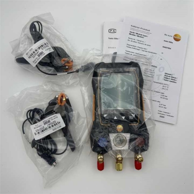 Musktool-Testo 550s Basic Kit Smart Digital Manifold With Fixed Cable Clamp Temperature Probes