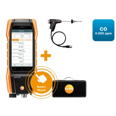Musktool-Original and Brandnew Testo 300 Flue Gas Tester (O2, CO up to 4,000 Ppm) Digital Flue Gas Analyzer Testo 300 Kit