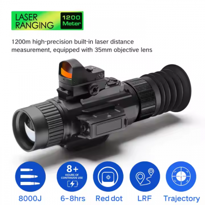 Musktool-TRX335 Thermal Imageing Scope for Hunting 384-288 Thermal Imaging Monocular Camera Thermal Imaging Sight with LRF WiFi PIP