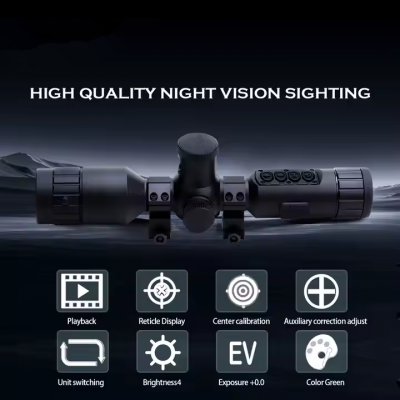 Musktool-NS40 1920-1080 Night Vision Scope 2K Digital 600m IR Day and Night Rangefinder NV Hunting Scope