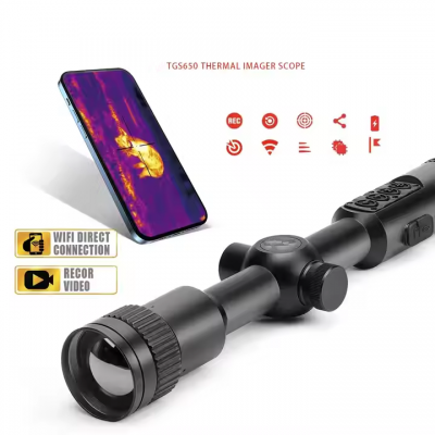 Musktool-TGS650 Thermal Imaging Scope 640-512 for Hunting Thermal Night Vision Scope Sight for Hunting With Video Rec PIP WiFi