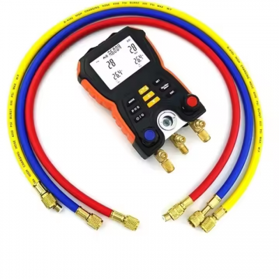 Musktool-HT-750 Digital Pressure Gauge New Refrigeration Vacuum Manifold Tester Meter Essential Tool for Refrigerant Management