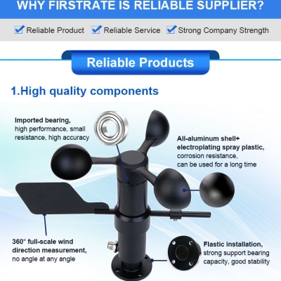 Musktool-FST200-205 Wind Speed Sensor Anemometer Measuring Wind Speed and Direction Sensordirection Sensor Instruments