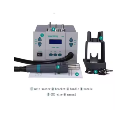 Musktool-861dw-1000W Microcomputer Heat Gun QUICK 861DW Rework Station 220v/110V Hot Air Soldering for Mobile Phones Lead-Free Equipments