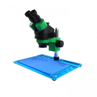 Musktool- RL-M3T-004N Stereo Microscope + SS-033 Light Source + 0.5ctv Adapter + M-17 Touch Control 4k HD Camera for Cell Phone Repairs