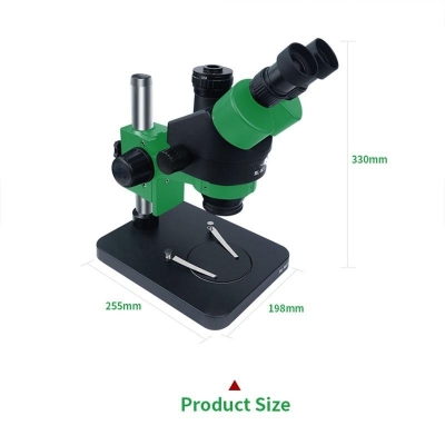 Musktool- RL-M3T-B1 Trinocular HD Stereo Microscope + SS-033 Light Source + 0.5ctv Adapter + MC1 4k HD Camera