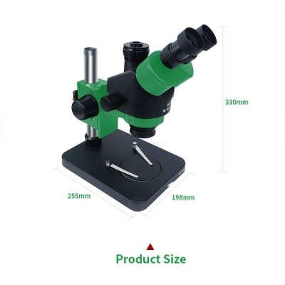 Musktool- RL-M3T-B1 Trinocular HD Stereo Microscope + SS-033 Light Source + 0.5ctv Adapter + MC1 4k HD Camera