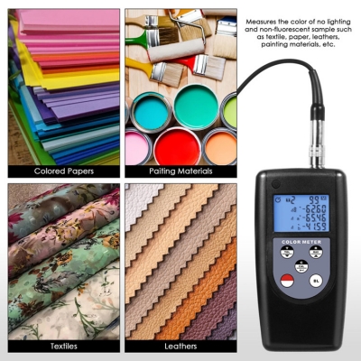 Musktool-Portable Multifunctional Colorimeter 9 Color Different Storage Memory High Quality Digital Color Meter Textile Paper Leathers