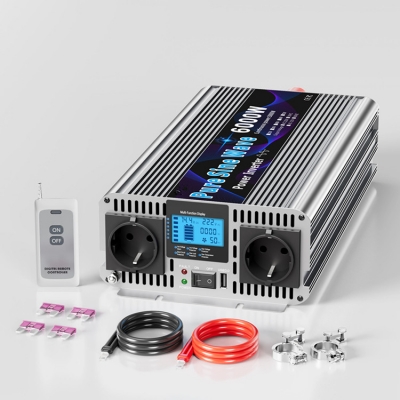 Musktool-Frequency Inverter 12V 220V 6000 Watt Inverter Inversor 24V 2000w Pure Sine Wave Inverter 6000w