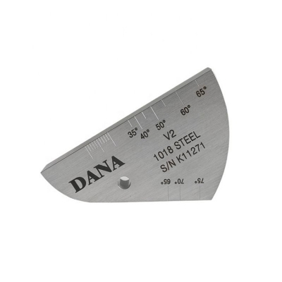 Musktool-DANA IIW2(V2) Standard Ultrasonic Calibration Block Test Block Optional Thickness 12.5/20/25mm Carbon Steel Hole Dia 1.5/5mm