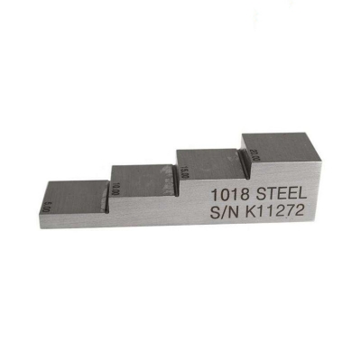 Musktool-DANA 4 Steps Ultrasonic Calibration Block 56710 Steps Carbon Steel Stainless Steel for UT Ultrasonic Thickness Measurement