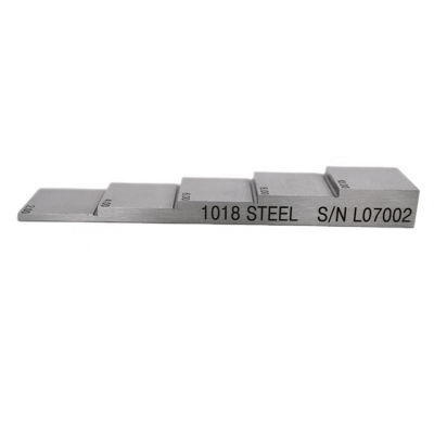 Musktool-DANA 5 Steps Ultrasonic Thickness Gauge Calibration Block 2mm 4mm 6mm 8mm 10mm 20# Carbon Steel 1018 Steel Ndt NDT Ndt