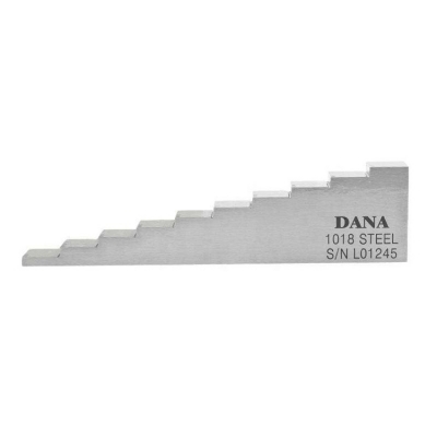 Musktool-DANA 10 Steps Ultrasonic Calibration Block for UT Ultrasonic Thickness Measurement 56710 Steps Carbon Steel Stainless Steel