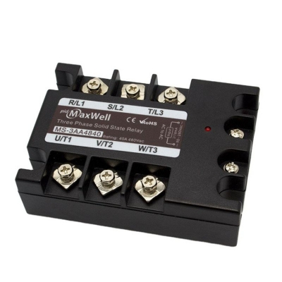 Musktool-MS-3AA4840 40amp Ac to Ac 3 Phase SSR Relay with High Power Contact Load and Epoxy Protection