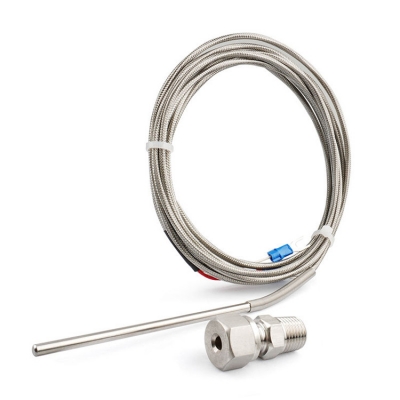 Musktool-High Accuracy Class a RTD Temperature Probe PT100 3 Wires with Movable Fitting