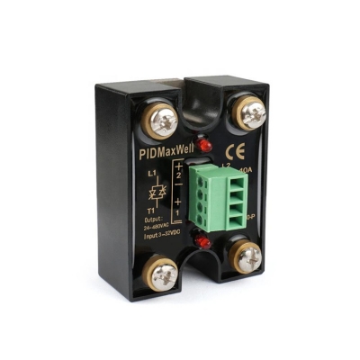 Musktool-MS-480H-40-P-High Quality 40A Solid State Relay (SSR) Stable Two-Channel Dual Loop Design with 2 Input and 2 Output