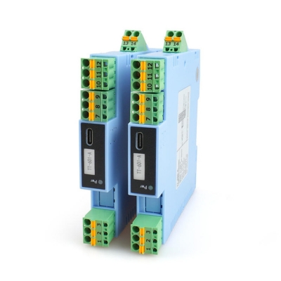 Musktool-TT-601 Industrial Temperature Transmitter 4-20mA Din Rail 1 Input 2 Output ABS Plastic Customized OEM ODM Support