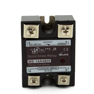 Musktool-Miniature Solid State MS-1AA4825 Relay Panel DIN Rail Mount with Epoxy Protection for Constrained Spaces